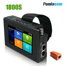 IPC1800S 4-дюймовый коаксиальный HD 4,0 CCTV тестер монитор 4 к H.265 IP 8MP CVI TVI AHD CVBS камера тестер с PTZ контроль обновление