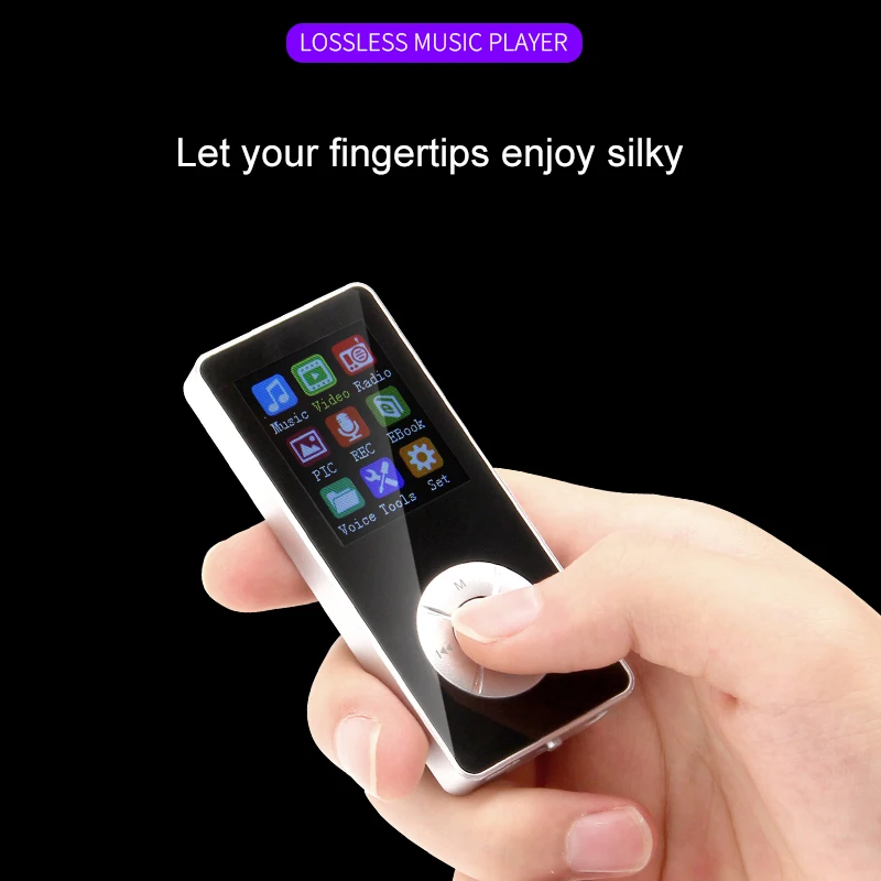 T4 Mp3 Player Portable Music Mp4 Player 1.8 inch Bluetooth 4.2 Support 32G Lossless Hifi Music