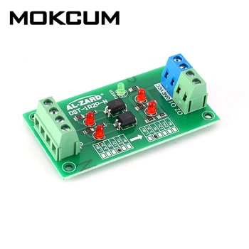 

12V to 3.3V 2-Channel Optocoupler Isolator Photoelectric Isolation Module Level Voltage Converter 2Bit NPN Output PLC Signal Con