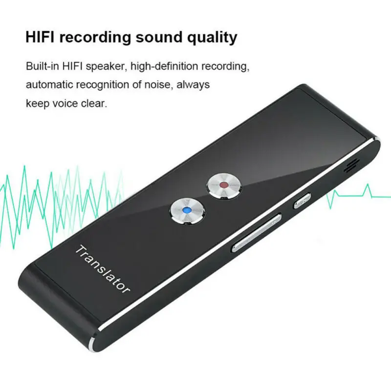 T8 портативный Bluetooth Smart 43 языков 2,4G переводчик двухсторонний в режиме реального времени голосовой абсолютно и высококачественный