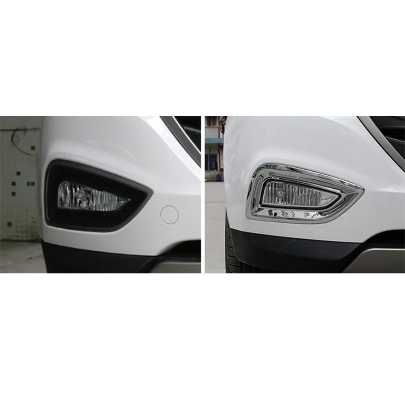 Для hyundai Tucson IX35 внешний ABS хромированный передний светильник, крышка для лампы, автомобильные аксессуары