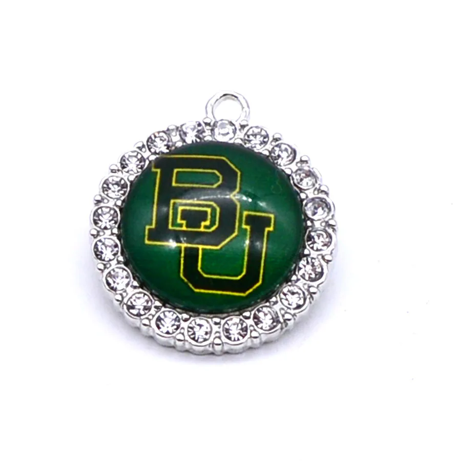 Подвески Университет Национальная организация студенческого спорта Baylor Bears Шарм кулон подходящие Браслеты и ожерелья ювелирные изделия Спорт Баскетбол Мода - Окраска металла: as picture