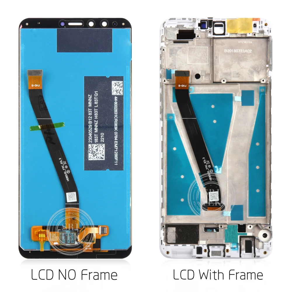 Жк панель Srjtek для Huawei Y9 2018 сенсорный экран дигитайзер в сборе рамка FLA L22 LX2 LX1 LX3 LA10