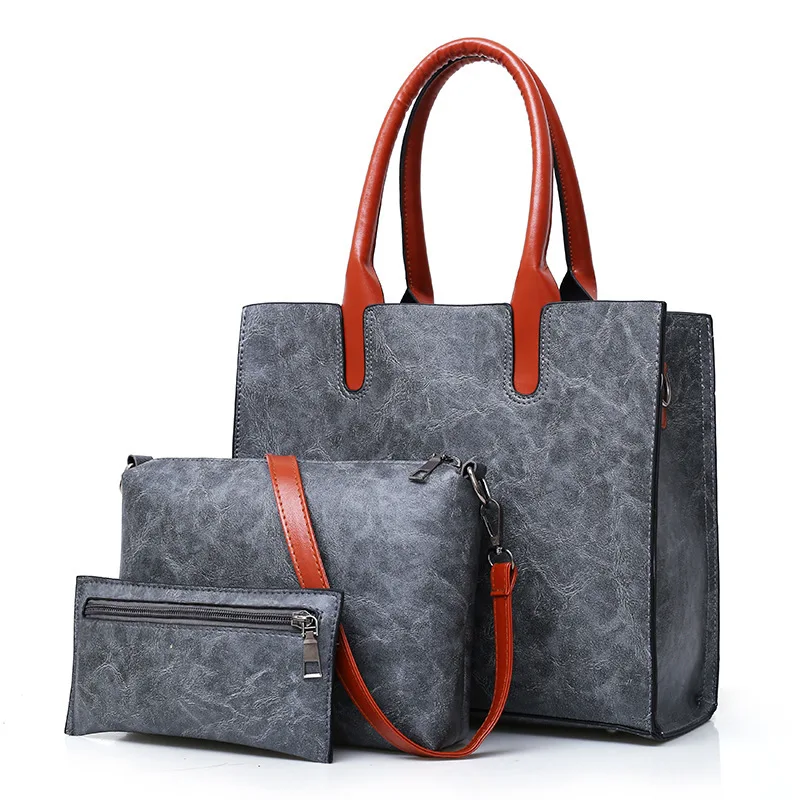 new fashion high-capacity three-piece women's bag with one shoulder bag