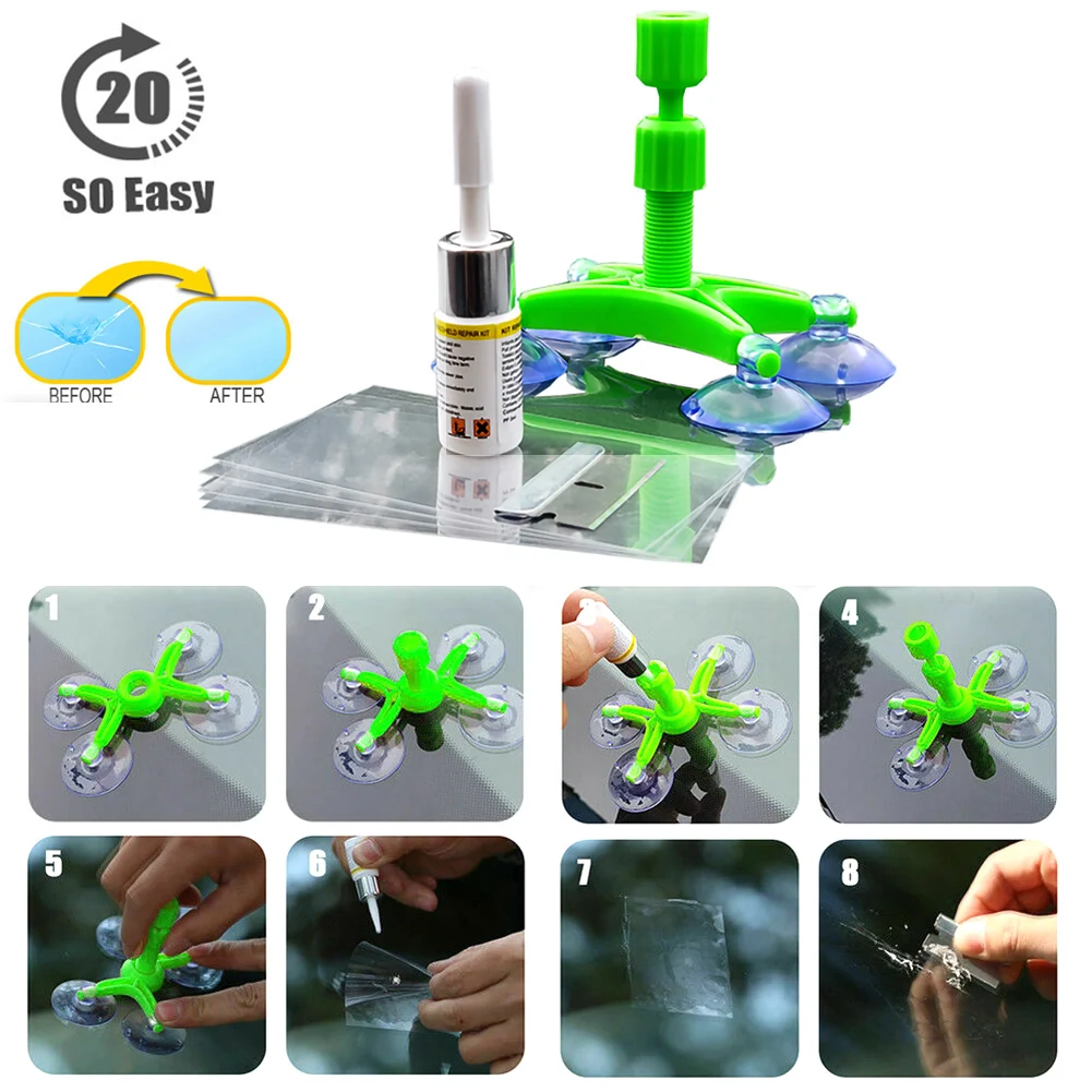 Инструмент для ремонта стекла автомобиля Ветровое стекло DIY комплект ветровое стекло для чип трещины