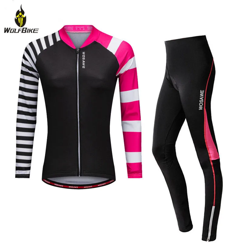 WOSAWE велосипедный комплект из Джерси женский спортивный костюм для горного