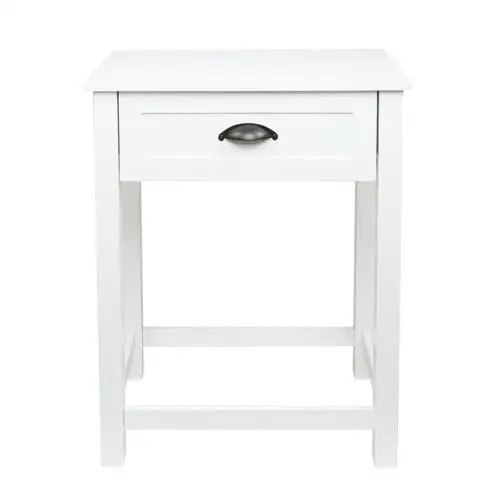 

2pcs FCH 1-Drawer Nightstand End Table White (56 x 40 x 70)cm US warehouse