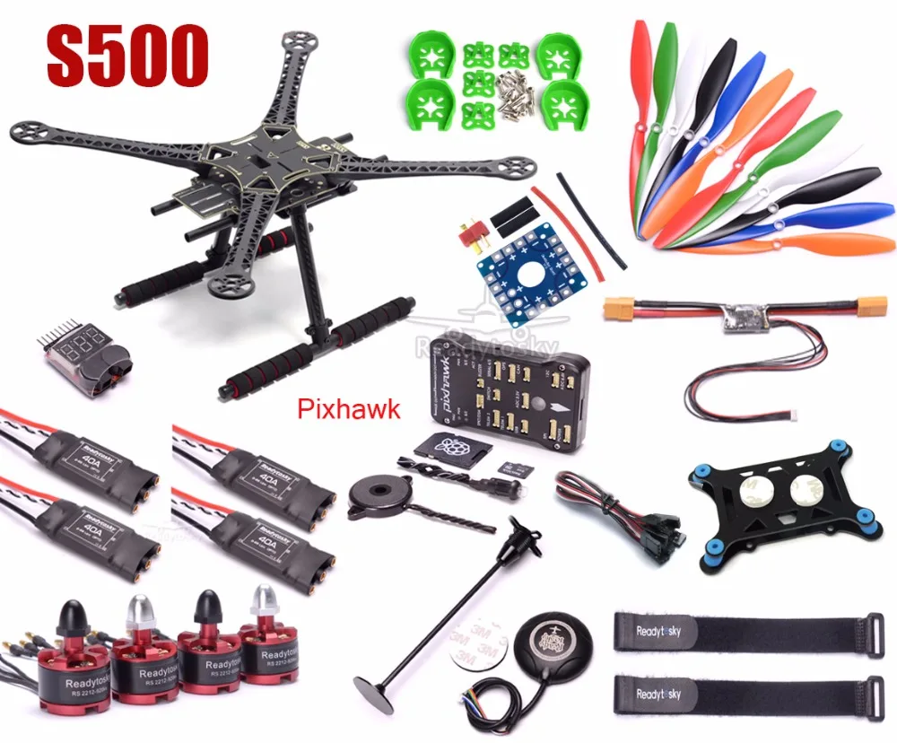 

S500 Multi-Copter Quadcopter PCB Kit Pixhawk PX4 PIX 2.4.8 32 Bit Flight Controller M8N GPS 2212 920kv Motor Super combo