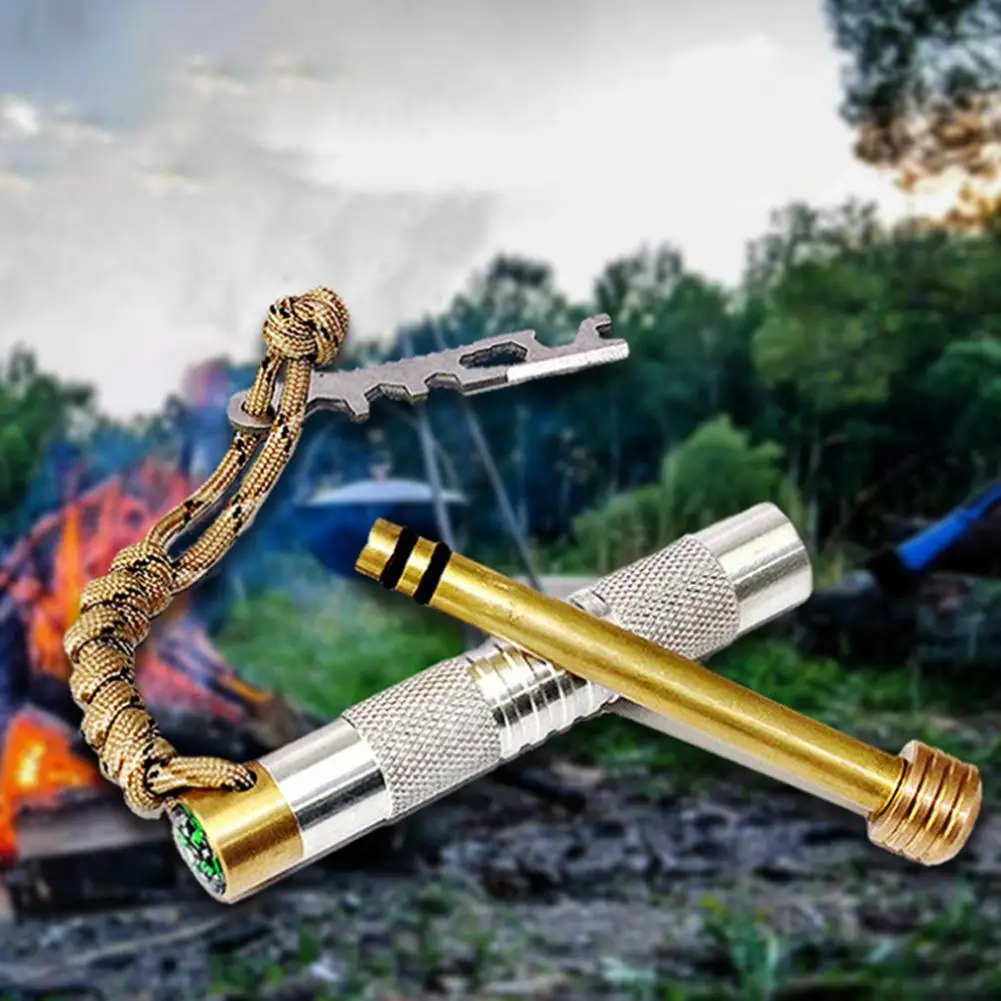 Portable Outdoor Camping Piston Fire Starter Tube Emergency Survival Tools | Спорт и развлечения