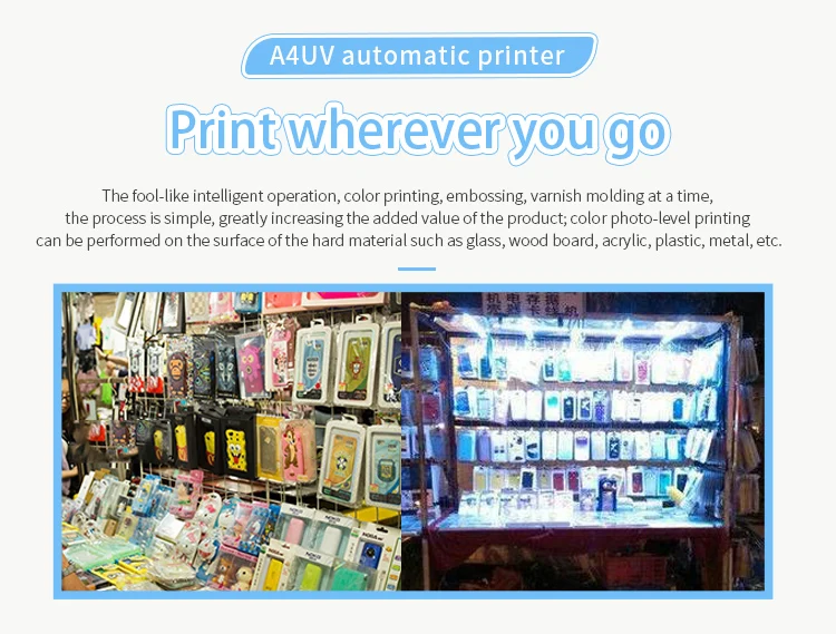 Ce SGS одобренный A4 UV планшетный принтер для ручек, чехла для телефона, стекла, керамики, металла и пластика 3D тисненые принтеры