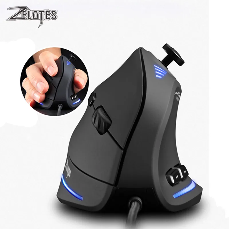 ZELOTES C 18 Вертикальная игровая мышь USB Проводная 10000 DPI программируемая 11 кнопок