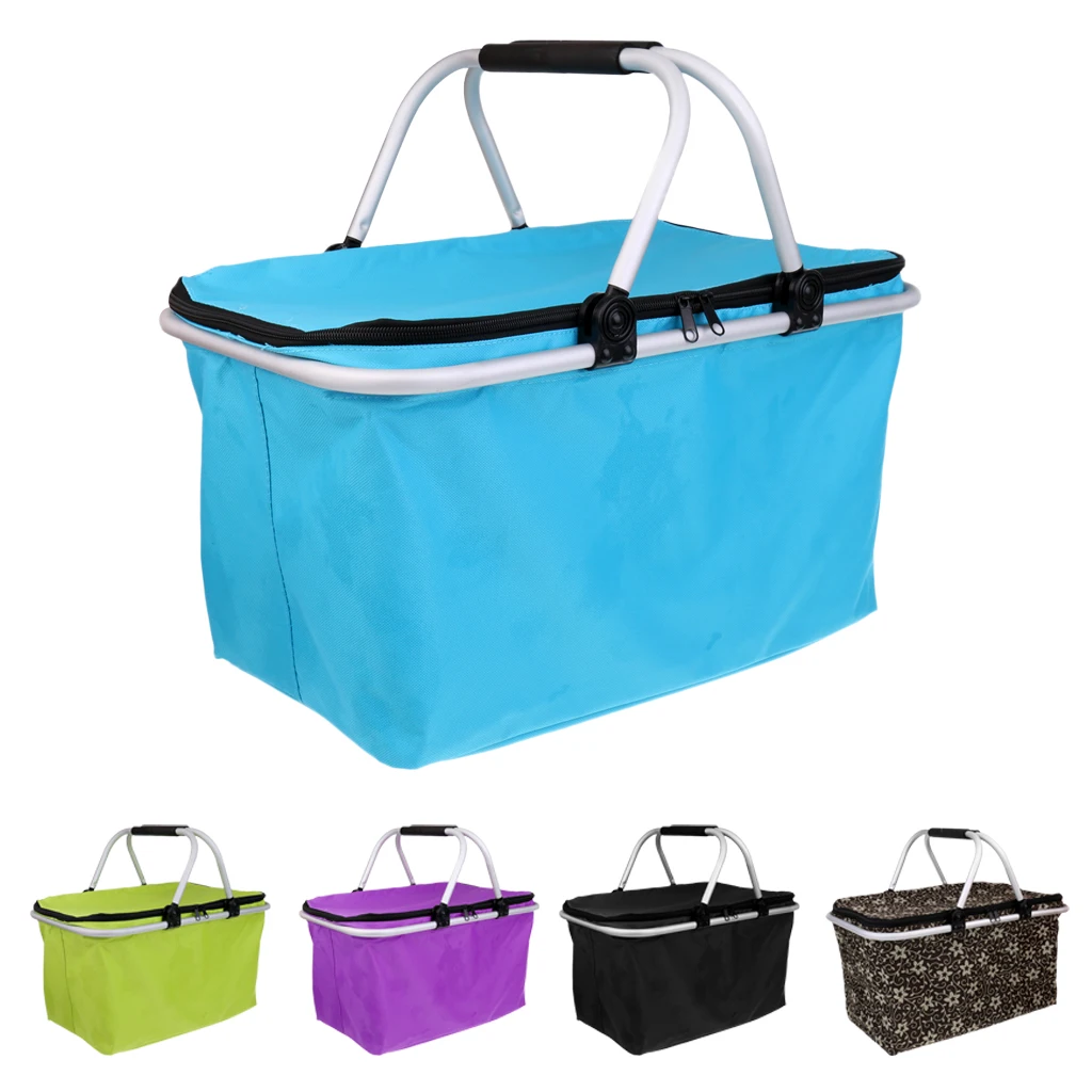 32Л алюминиевая рама Изолированная складная корзина-холодильник для пикника
