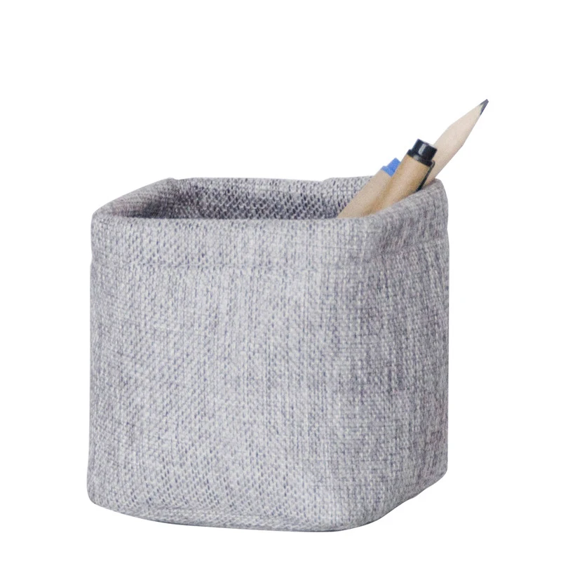 

Mini Small Fabric Storage Pen Holder Office and School Desktop Decoration Cloth Storage Box