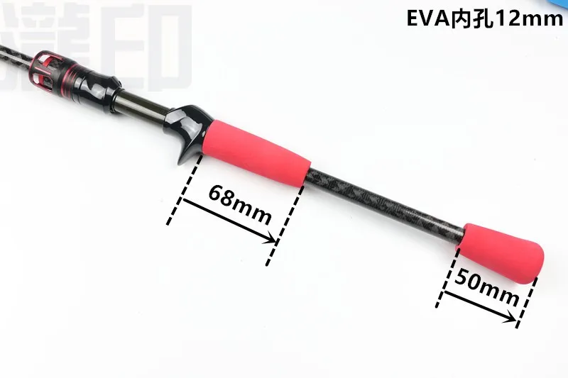 Приманка DIY стержень для цветной ручка для рыболовной удочки Набор Eva и металлические детали Сделано в Китае сиденье колеса прямая ручка Pikestaff номер 30