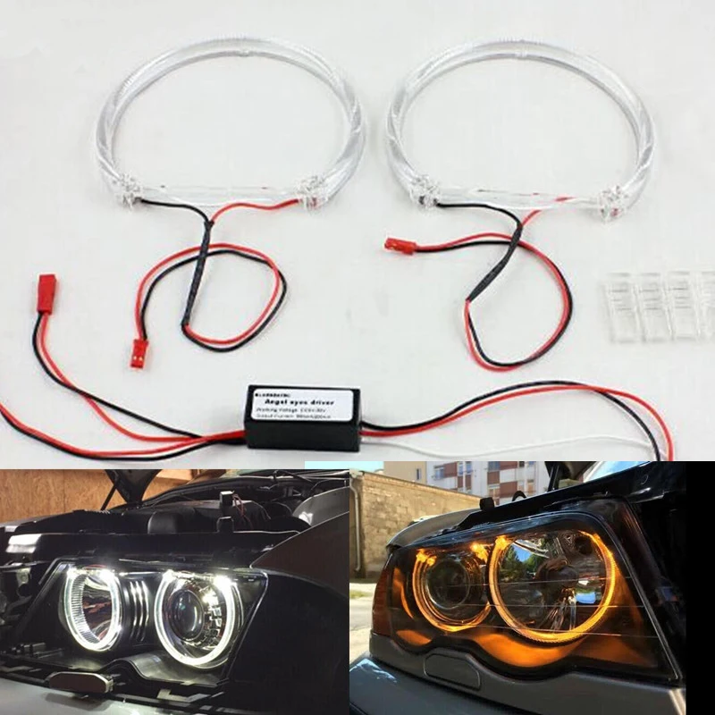

SMD LED with CREESLED 4*131MM for BMW E46 Angel eyes E38 E36 Projector led headlight ring for BMW E36 angel eyes