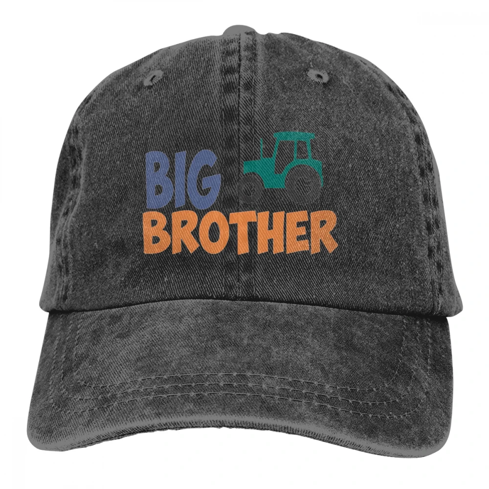 Большой Brother трактор Casquette натуральный унисекс Мужские Женские джинсовые бейсболка с ремешком кепки Регулируемый Гольф папа шляпа