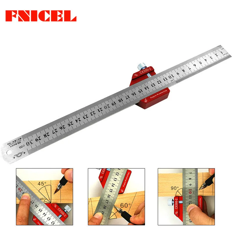 45-90 градусов деревообрабатывающий угол писец высота линейка плотник датчик локатор стальная линейка Регулируемый фиксированный блок DIY измерительный инструмент