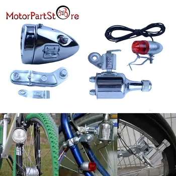 

New Durable 12V 6W Motorized Bike Bicycle Generator Dynamo Head Tail Light LED Lamp MTB Mountain Cycling Taillight Headlight