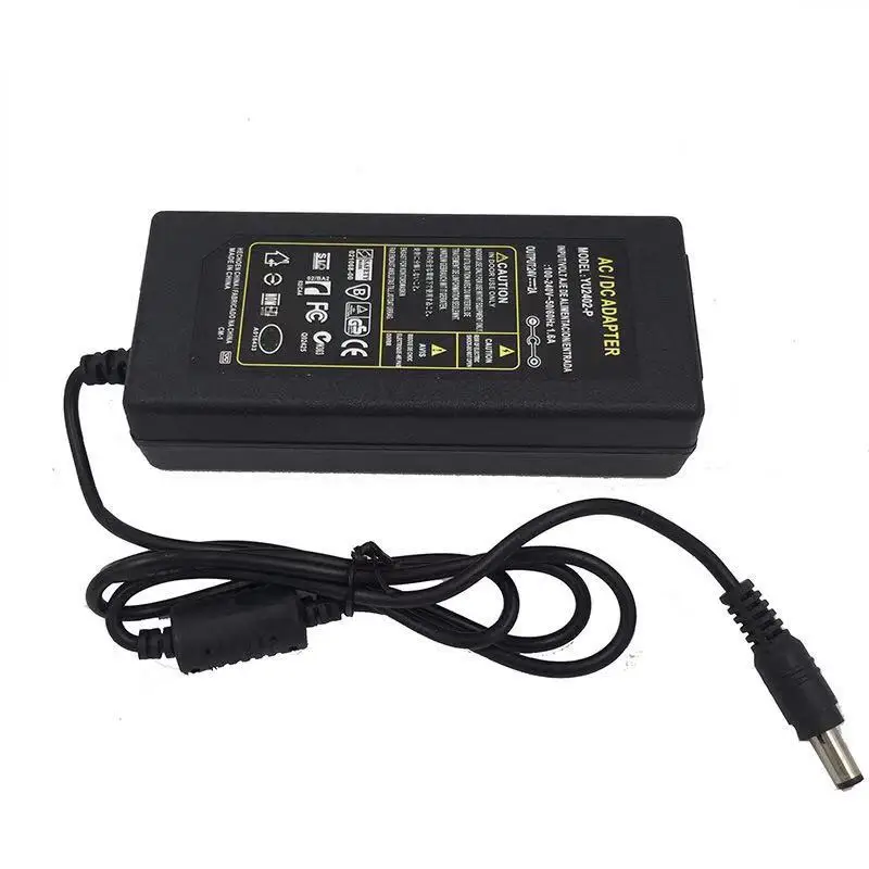 24V2A AC 100 V-240 V DC 24 V 2A импульсный источник питания 24 вольт универсальный адаптер питания, трансформатор Светодиодный светильник AC/DC зарядное устройство 5,5-2,5mm