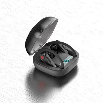 

New Bluetooth Headset 5.0 Wireless Sport Waterproof Ear Hook Bluetooth Earphone With Digital Display Charging Box High-quality