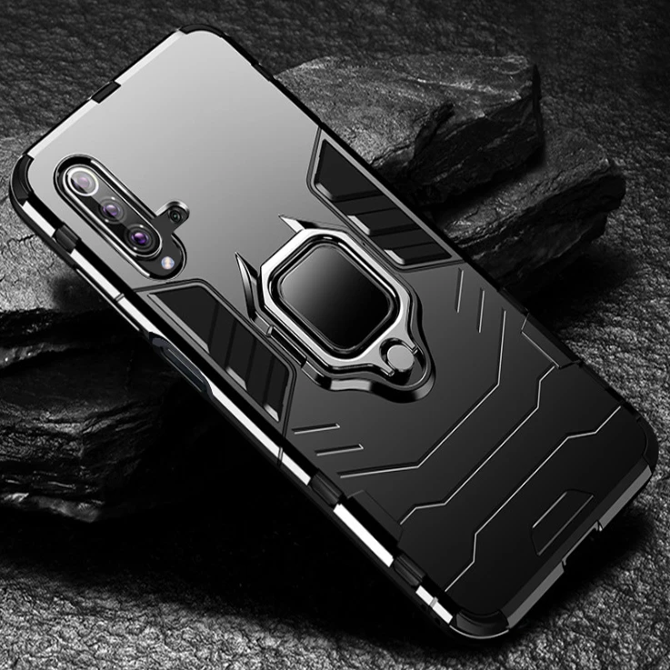 

Luxury Armor Shockproof Case For Huawei Nova 5T Case Back Cover For Huawei Nova 5 T Silicone Holder Shockproof Case
