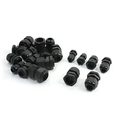 

Waterproof Adjustable PG7-PG16 3.5-6mm/10-14mm Cables Gland 20Pcs
