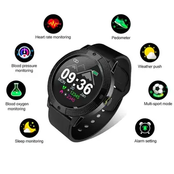 

YH2 Smart Bracelet IP67 Waterproof Color Touch Screen Bluetooth Fitness Activity Tracker Men Smart Sport Watch