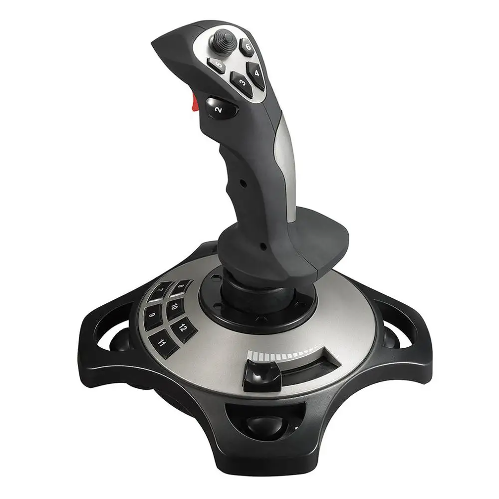 

2113Pc Computer Simulation Aircraft Joystick Game Controller Flight Simulation 10 Joystick Single-handed Pole Design