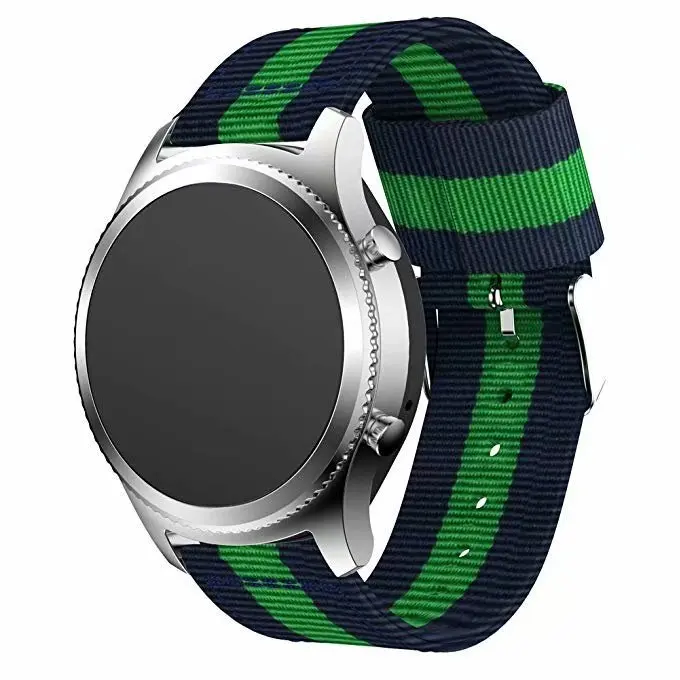 20 мм 22 мм нейлоновый ремешок для samsung Galaxy Watch 42 мм 46 мм Active Galaxy gear S3 Sport Loop для Huami Amazfit huawei Watch 2 gt