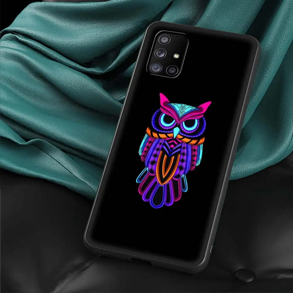 Adorable Owl and Fox Cartoon Silicone Phone Case