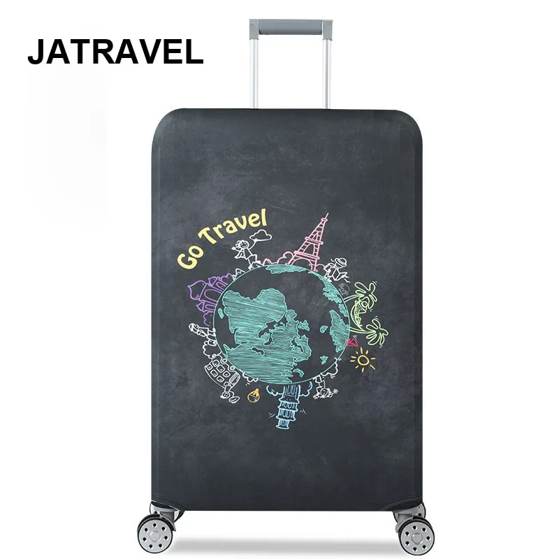 

JATRAVEL Go Travel Suitcase Protective Cover Travel Accessories Elastic Luggage Dust Cover Apply To 18''-32'' Suitcase