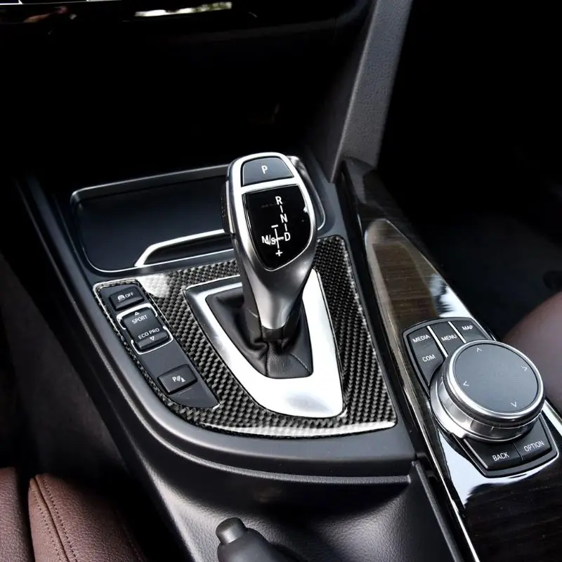 Для BMW 3 серии F30 316i 320i 328i 2013 16 панель переключения передач отделка из углеродного