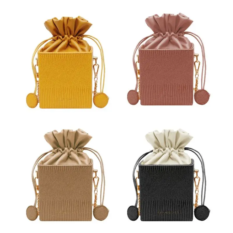 

Fashion Women Girls Leather Drawstring Handbag Shoulder Bag Purse Tote Satchel Crossbody