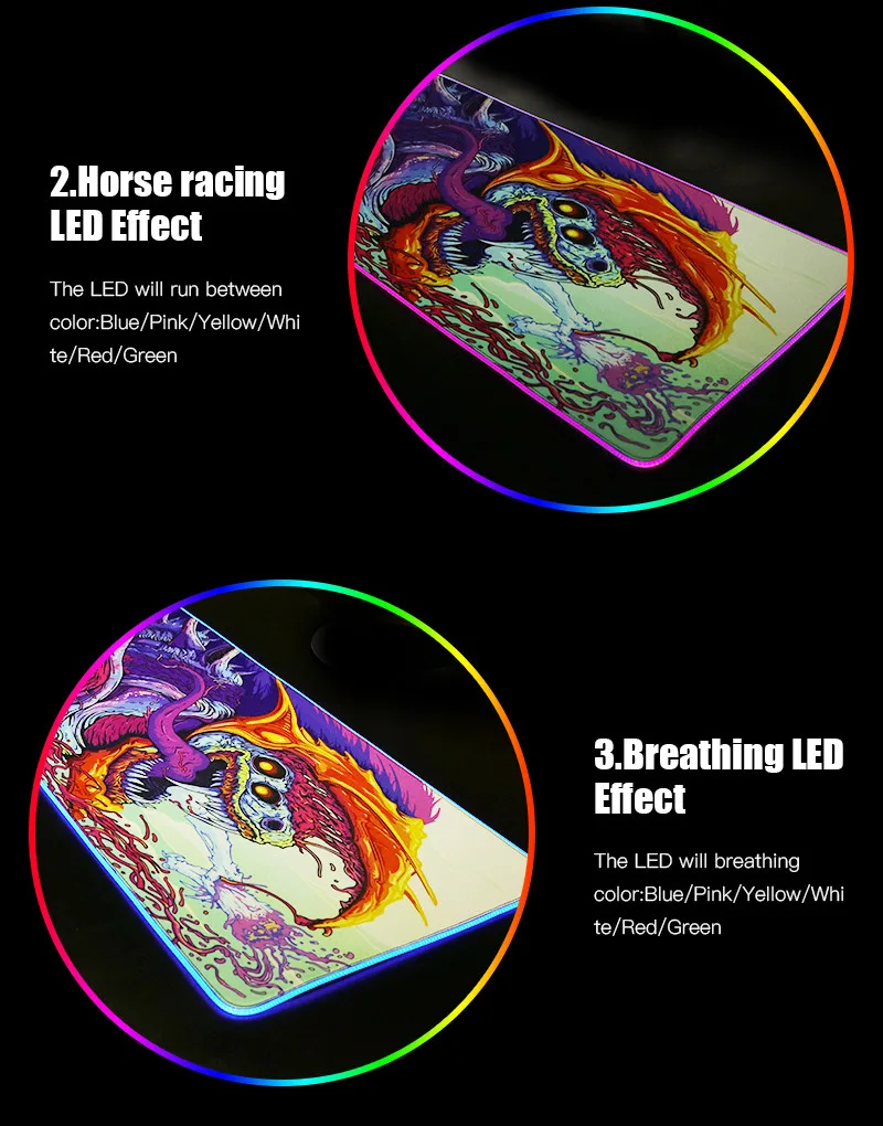 Mouse Pad Gaming XXL RGB con Diseño de Póker Negro Hccde4f86dc134694bb214672027bffcaC
