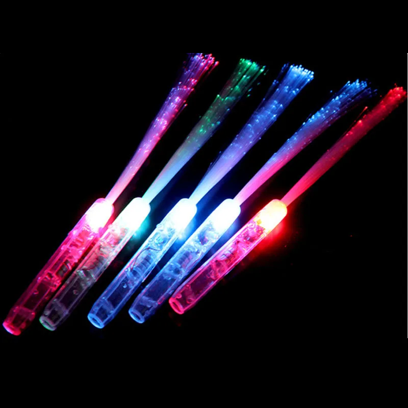 

Fashion 100pcs Led Stick Light Optical Fiber Cheering Glow Concert Supplies Props Wedding Event Party Decoration Night Parties