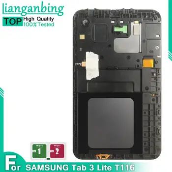 

LCD For Samsung GALAXY Tab 3 Lite SM- T113 T116 Touch Screen Sensor Digitizer Glass + LCD Display Panel + Frame