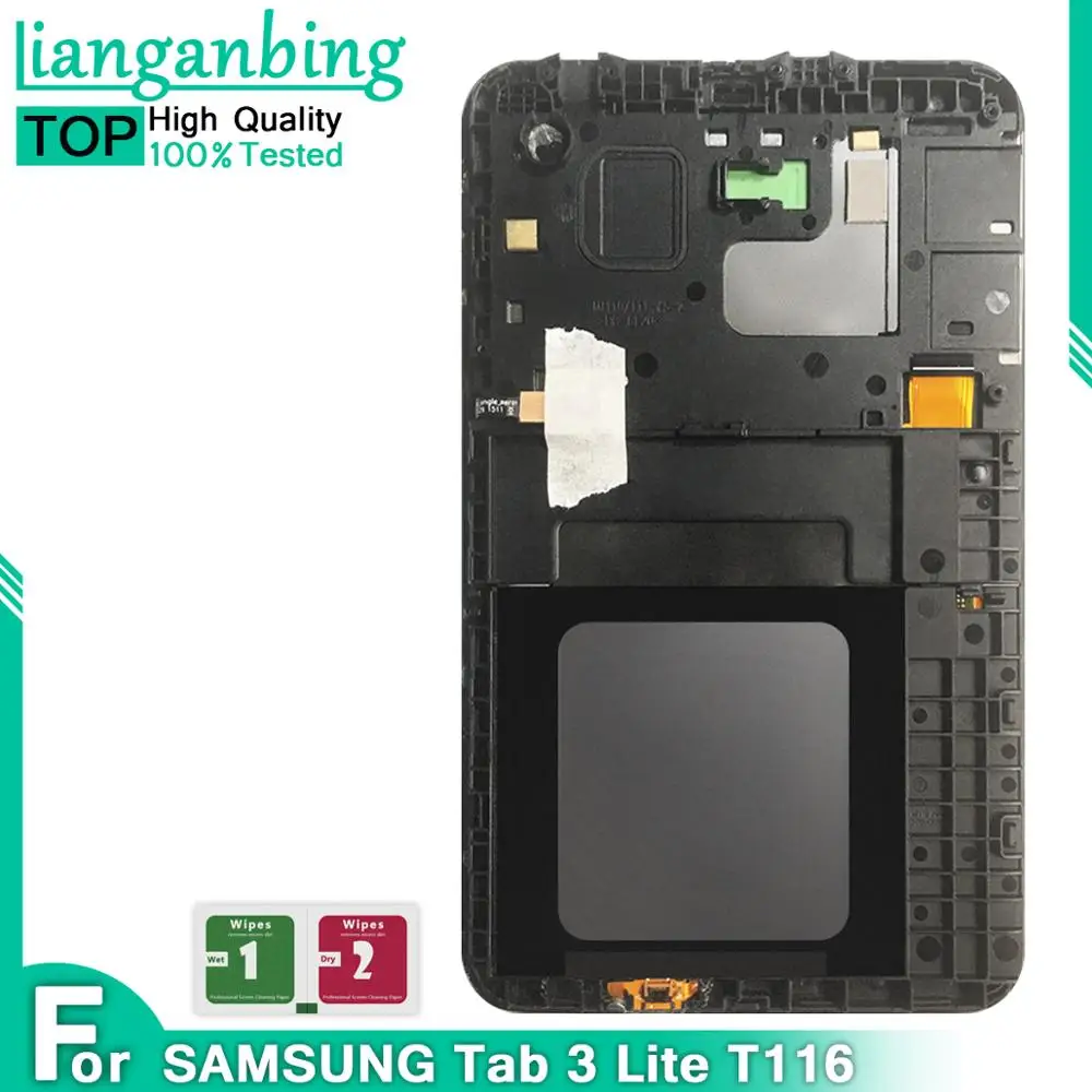 ЖК дисплей для samsung GALAXY Tab 3 Lite sm t113 T116 сенсорный экран дигитайзер стекло + панель