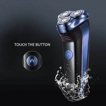 

3d electric rechargeable shaver low noise Pop-up trimmer 3D Floating Heads Electric Shaver
