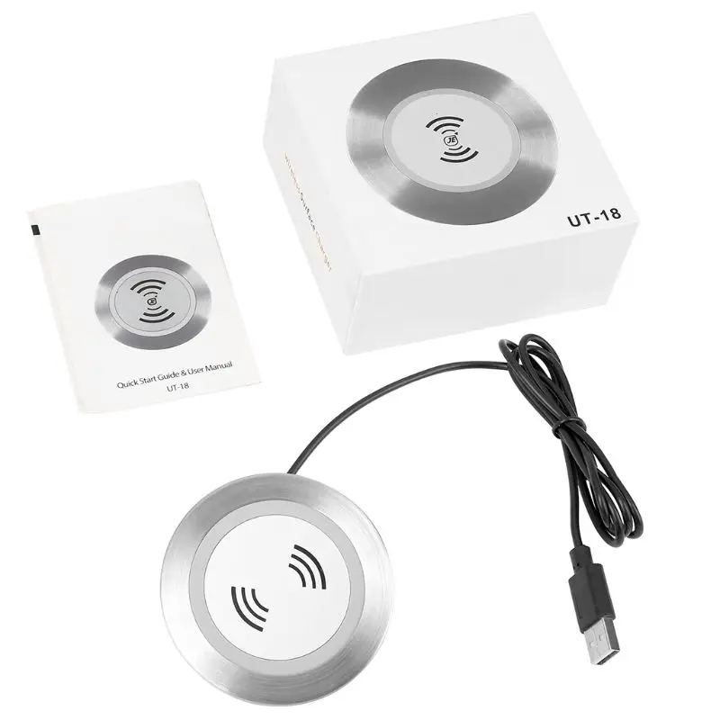 

Furniture Embedded Desktop Fast Wireless Charger Quick Charging Adapter Office Table Desk Mount for iPhone and more Devices