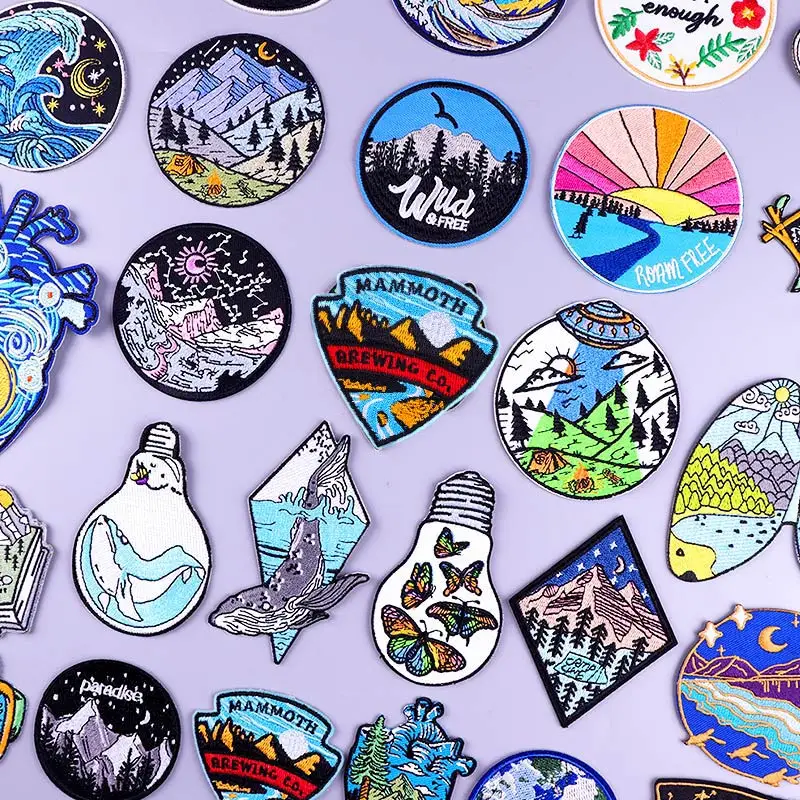 Outdoor Travel Patch Adventure Wilderness Embroidered Patches For