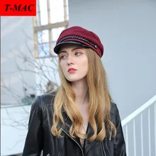T-MAC, новинка, локомотив, берет из натуральной овчины, шапки бини, черные, овчина, теплые меховые шапки, подарок, шапки для студентов, мужские и женские шапки