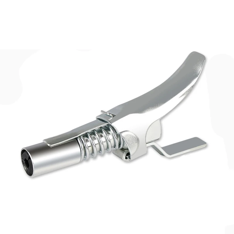 быстросъемный наконечник насадка для плунжерного шприца dollex gc-01. быстросъемный наконечник насадка для плунжерного шприца dollex gc-01. наконечник шприца для смазки с рычагом quicklock. наконечник на шприц для смазки с фиксатором. наконечник для пресс-маслёнки würth 0986-04.