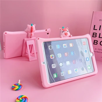 

3D Cartoon Cute Case For iPad 10.2 Case 2019 Tablet Cover For iPad mini 1 2 Case Fundas Film Unicorn for iPad 2 3 4 5 6 Air 1 2