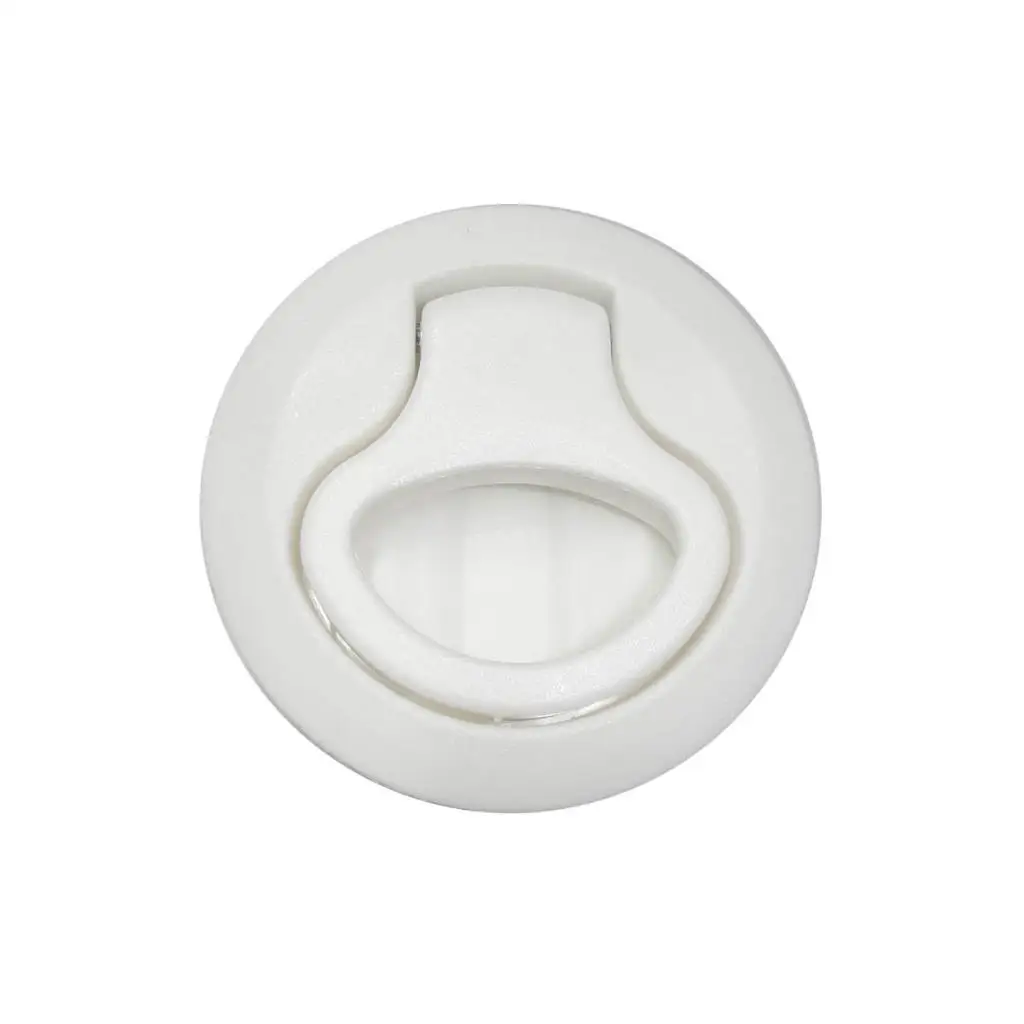 Flush Pull Hatch Latch- Slam Latch Hatch, Round Pull Latch 2inches for RV Marine Boat, Easy Installation