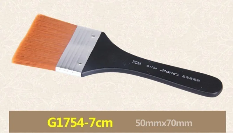 Nylon Hair Wood Handle Watercolor Oil Paintbrush Arcylic Brushes Painting Drawing Art School Stationary Supplies 03180 - Цвет: 50X70mm