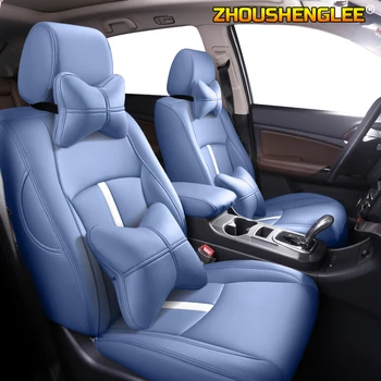 

ZHOUSHENGLEE Custom Leather car seat cover For Mercedes-Benz Viano GLK GLA GL CLA CLS CLK SLK GLE GLS GLC Vito seat cover
