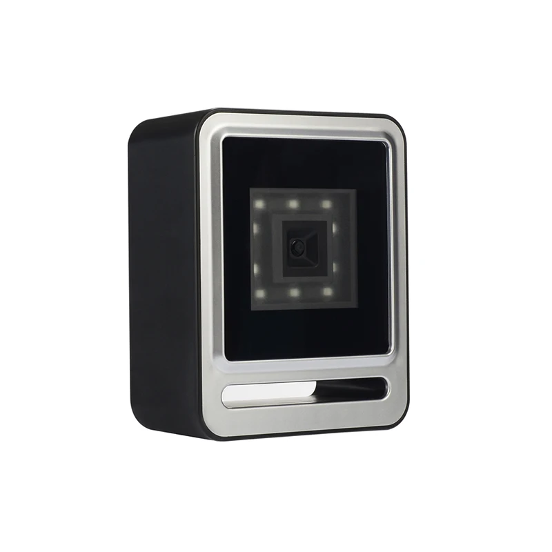 Black-Silver 2D Настольный сканер штрих-кода сканер кода 1D PDF417 матрица данных qr-код считыватель для супермаркета Розничная торговля POS система торговля - Цвет: Black-Silver