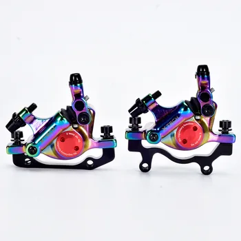 

ZOOM Hydraulic Disc Brake Calipers Wire Pulling XTECH HB100 MTB Road Folding Bike Line Pull Pressure Caliperroad Oil-Brake Clamp