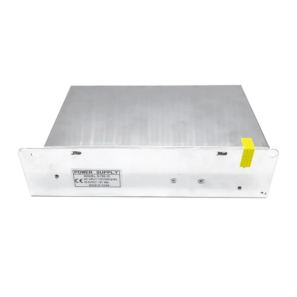 AC 110 V-220 V к DC 12V 60A 720W переключатель питания Драйвер адаптер Светодиодная лента светильник импульсный источник питания трансформатор