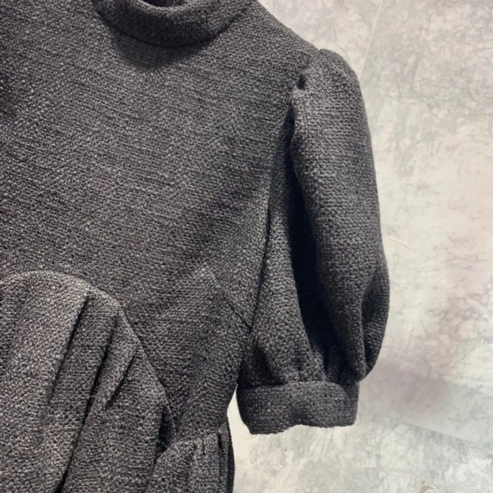 Winner Новое Женское винтажное платье с пышными рукавами женское повседневное твидовое платье ddxgz2